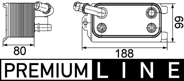 MAHLE CLC72000P Оливний радіатор, автоматична коробка передач