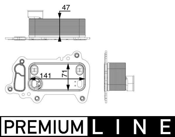 MAHLE CLC79000P Охолоджувач оливи, моторна олива