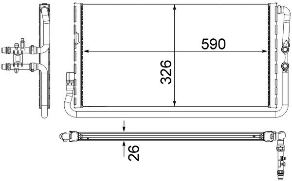 MAHLE CR1044000P Радіатор, система охолодження двигуна