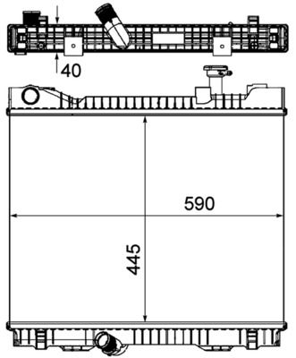MAHLE CR1045000P Радіатор, система охолодження двигуна