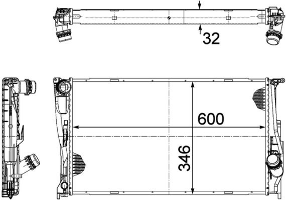 MAHLE CR1085000P Радіатор, система охолодження двигуна