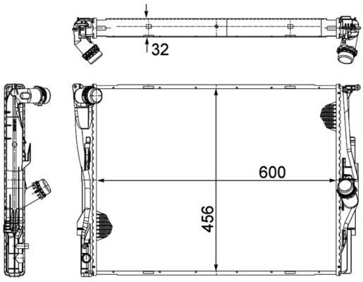MAHLE CR1090000P Радіатор, система охолодження двигуна