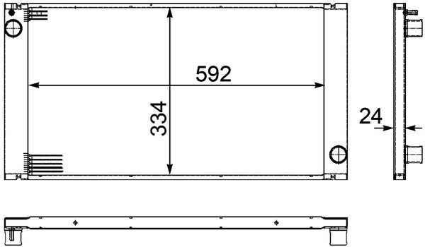 MAHLE CR1095000P Радіатор, система охолодження двигуна