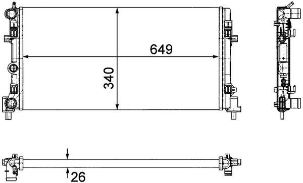 MAHLE CR1096000P Радіатор, система охолодження двигуна