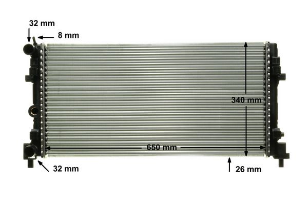 MAHLE CR1096000P Радіатор, система охолодження двигуна