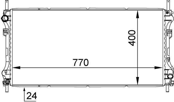 MAHLE CR1143000S Радіатор охолодження Ford Transit 2.0DI 00-06