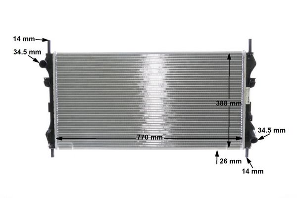 MAHLE CR1143000S Радіатор охолодження Ford Transit 2.0DI 00-06