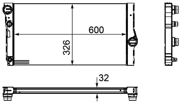 MAHLE CR1147000P Радіатор, система охолодження двигуна