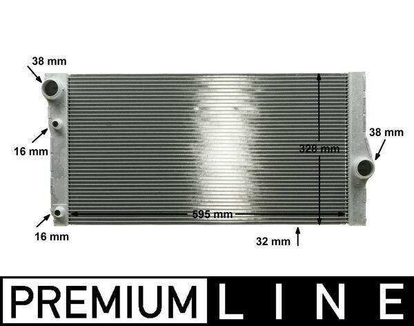 MAHLE CR1147000P Радіатор, система охолодження двигуна