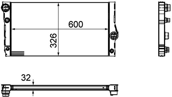 MAHLE CR1148000P Радіатор, система охолодження двигуна