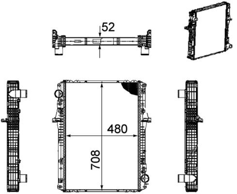 MAHLE CR1170000P Радіатор, система охолодження двигуна
