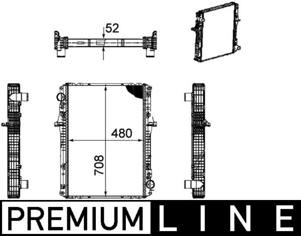 MAHLE CR1170000P Радіатор, система охолодження двигуна