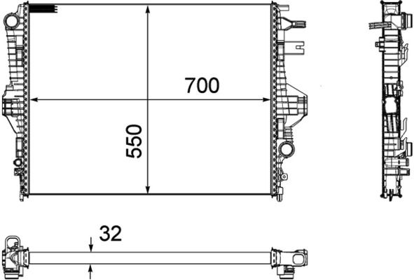 MAHLE CR1184000P Радіатор, система охолодження двигуна