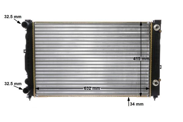 MAHLE CR132000S Радіатор охолодження Audi A4/A6/VW Passat 96-05