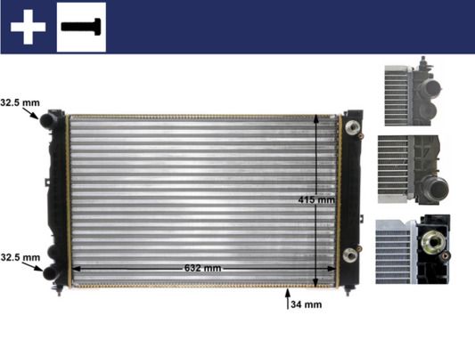 MAHLE CR132000S Радіатор охолодження Audi A4/A6/VW Passat 96-05