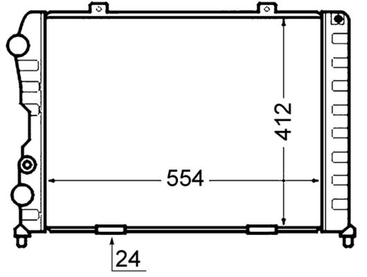 MAHLE CR1408000S Радіатор, система охолодження двигуна