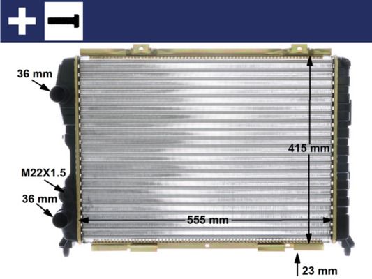 MAHLE CR1408000S Радіатор, система охолодження двигуна