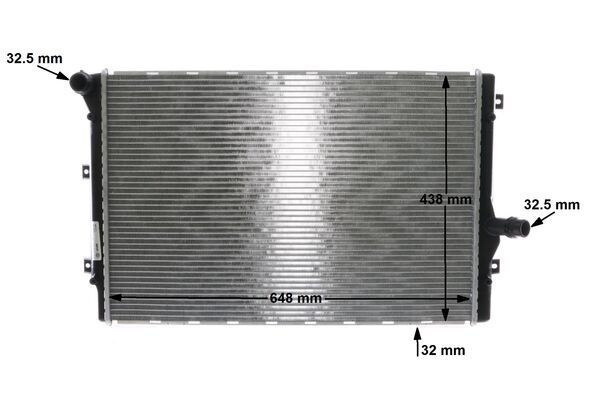 MAHLE CR1539001S Радіатор, система охолодження двигуна