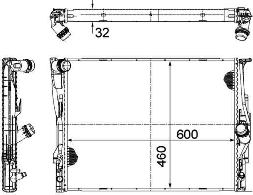 MAHLE CR1711000P Радіатор, система охолодження двигуна