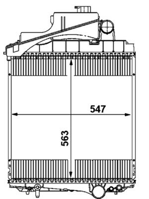 MAHLE CR1730000P Радіатор, система охолодження двигуна