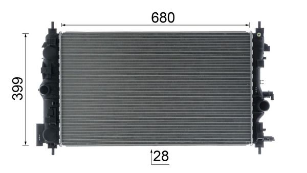MAHLE CR1782000P Радіатор, система охолодження двигуна