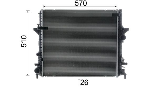 MAHLE CR1929000P Радіатор, система охолодження двигуна