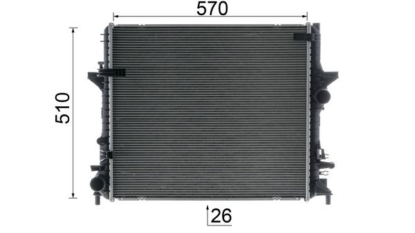 MAHLE CR1930000P Радіатор, система охолодження двигуна