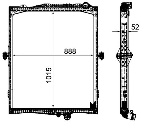 MAHLE CR2095000P Радіатор, система охолодження двигуна