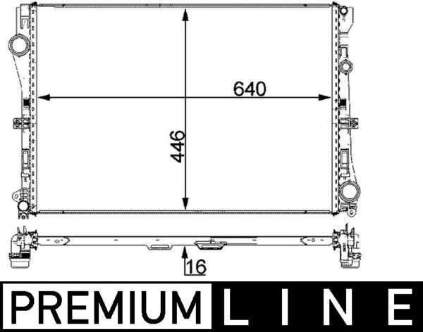 MAHLE CR2100000P Радіатор, система охолодження двигуна