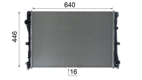 MAHLE CR2100000P Радіатор, система охолодження двигуна