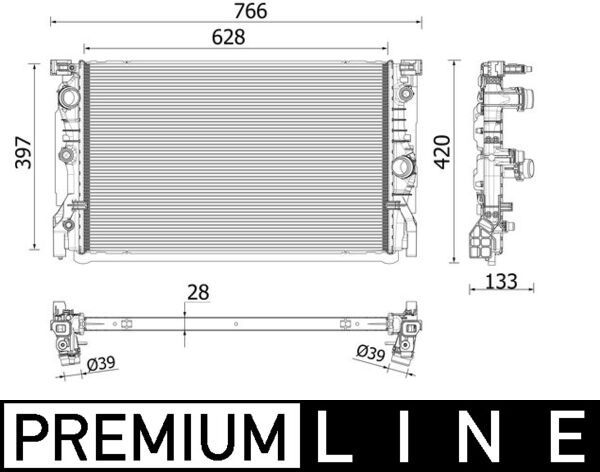 MAHLE CR2223000P Радіатор, система охолодження двигуна