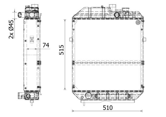 MAHLE CR2282000S Радіатор, система охолодження двигуна