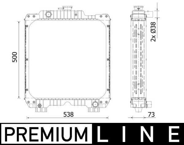MAHLE CR2292000P Радіатор, система охолодження двигуна
