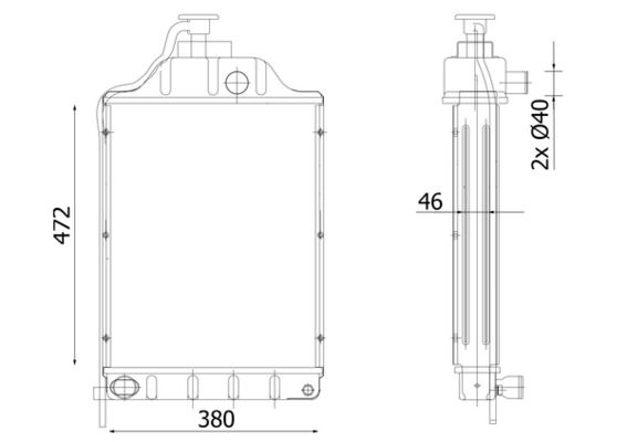 MAHLE CR2304000P Радіатор, система охолодження двигуна