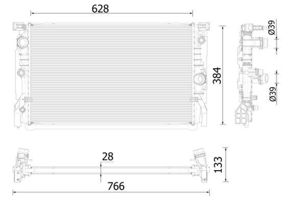 MAHLE CR2324000P Радіатор, система охолодження двигуна