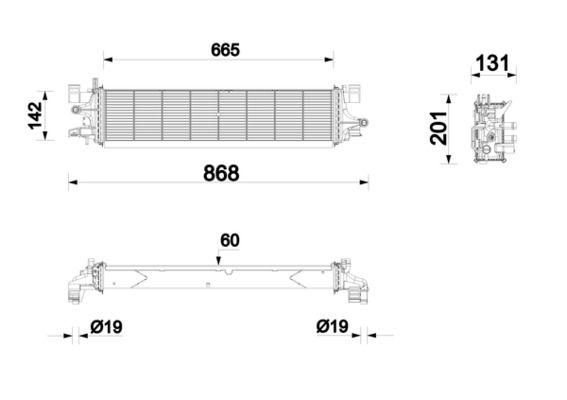 MAHLE CR2461001P Радіатор, система охолодження двигуна