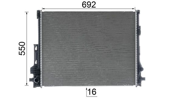 MAHLE CR2607000P Радіатор, система охолодження двигуна