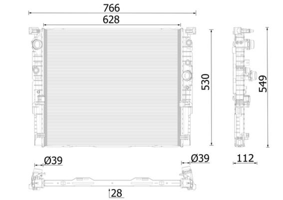 MAHLE CR2630000P Радіатор, система охолодження двигуна
