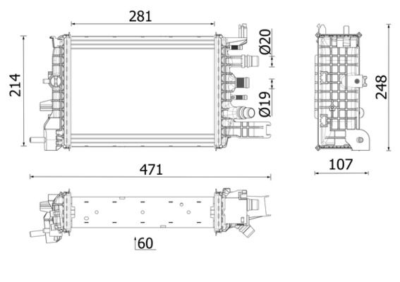 MAHLE CR2632000P Радіатор, система охолодження двигуна