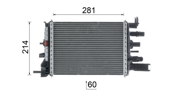 MAHLE CR2632000P Радіатор, система охолодження двигуна