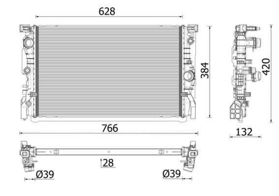 MAHLE CR2635000P Радіатор, система охолодження двигуна