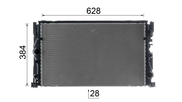 MAHLE CR2635000P Радіатор, система охолодження двигуна