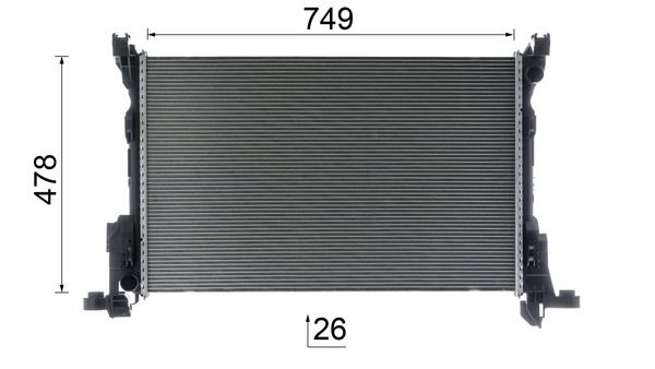 MAHLE CR2637000P Радіатор охолодження Renault Trafic 2.0 dCi 19-