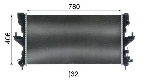 MAHLE CR2638000P Радіатор, система охолодження двигуна