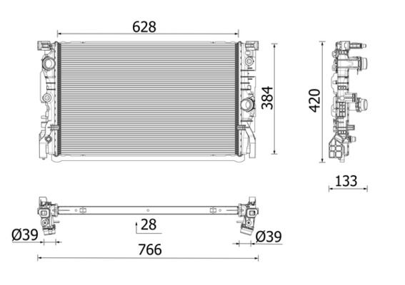 MAHLE CR2696000P Радіатор, система охолодження двигуна
