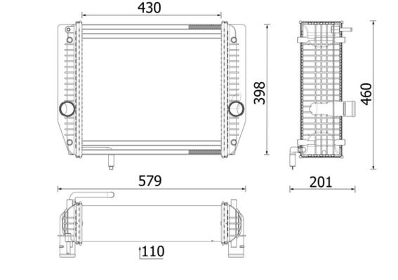 MAHLE CR2704000P Радіатор, система охолодження двигуна