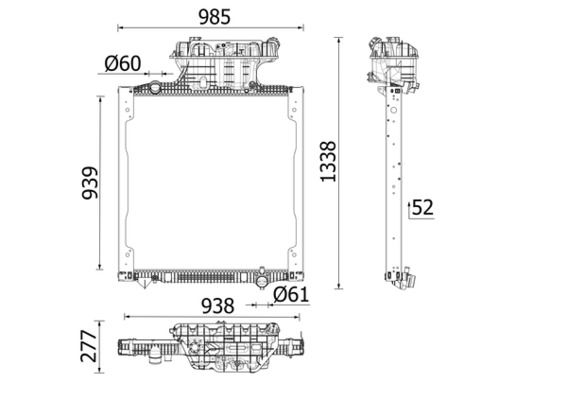 MAHLE CR2740000P Радіатор, система охолодження двигуна