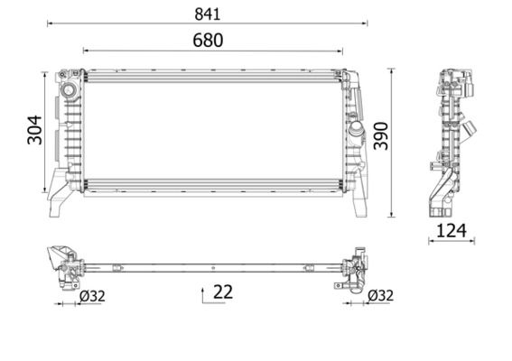 MAHLE CR2748000P Радіатор, система охолодження двигуна