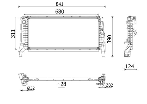 MAHLE CR2749000P Радіатор, система охолодження двигуна