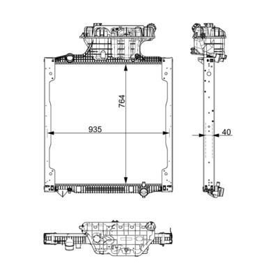 MAHLE CR2753000P Радіатор, система охолодження двигуна